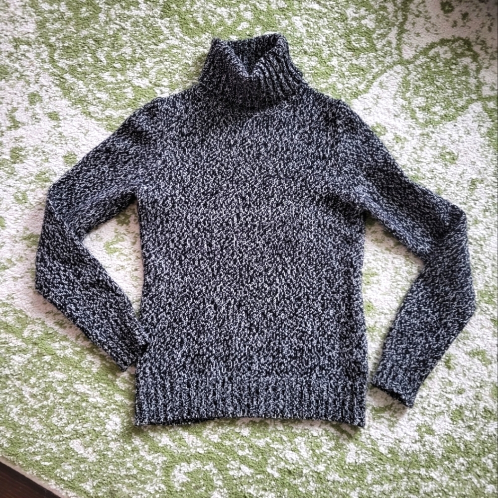 Boden wool blend black turtleneck sweater small